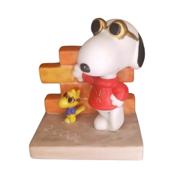 2000 Snoopy & Woodstock "Joe Cool & Friends" Hallmark Peanuts Figurine - Picture 7 of 11
